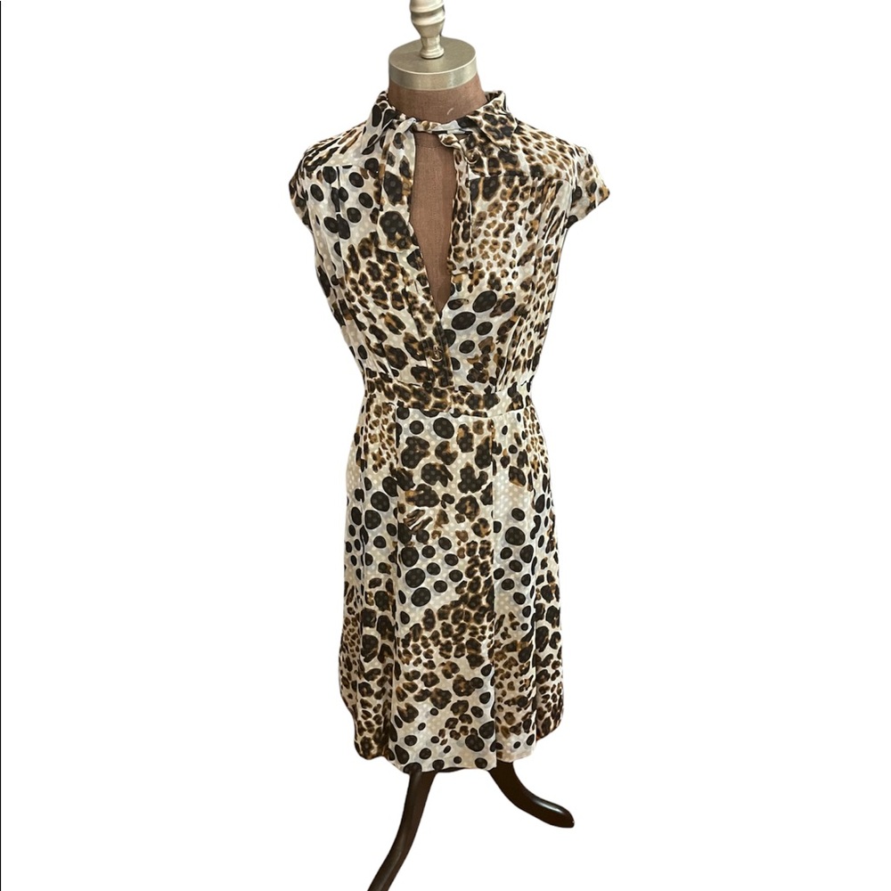 Tuleh Bergdorf Goodman leopard print silk dress